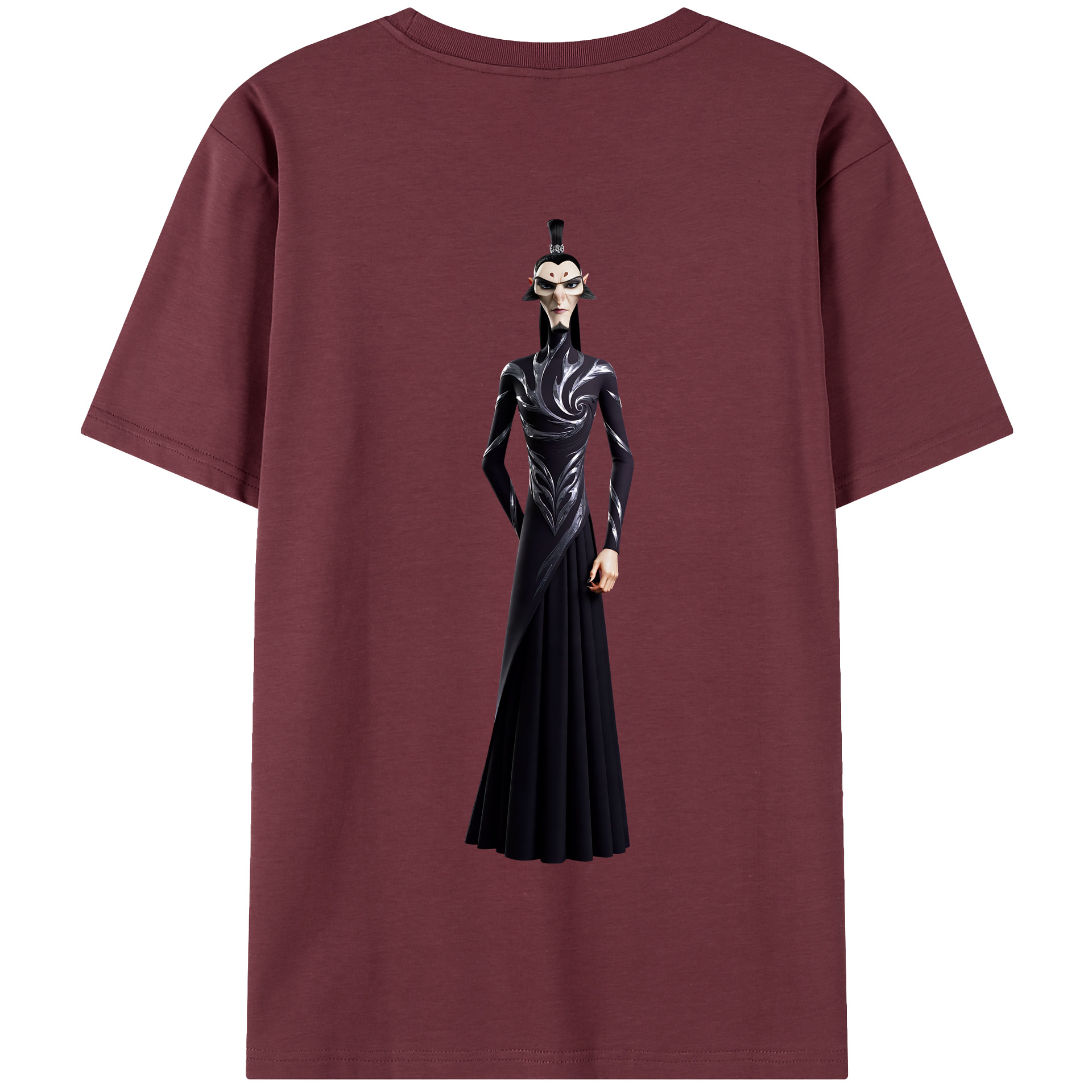 （画像用） Ne Zha 2 ナタ 魔童の大暴れ 綿100％半袖Tシャツ（背面プリント）